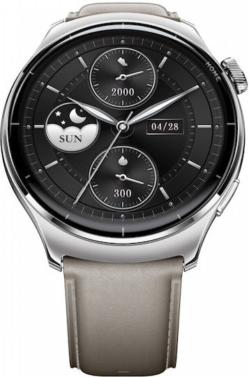 Mibro Watch Lite3 Pro Wasserdicht mit Pulsmesser (Khaki Gray (Silver))