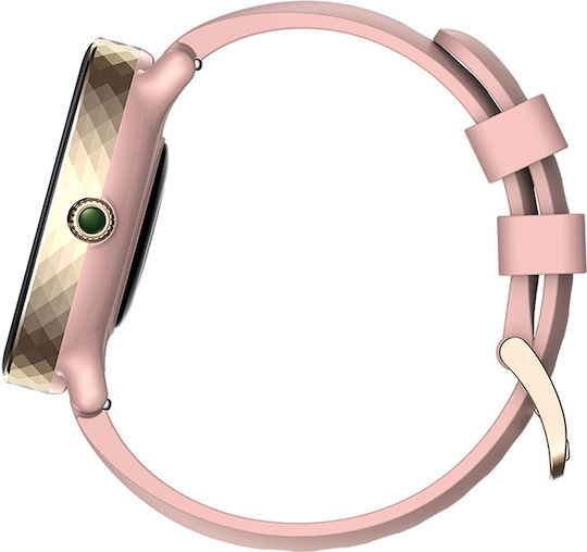 Zeblaze Lily 2 39mm Smartwatch με Παλμογράφο (Misty Pink)