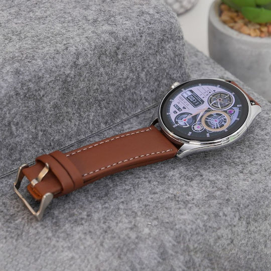 Hoco Y22 Call Version Smartwatch με Παλμογράφο (Ασημί)
