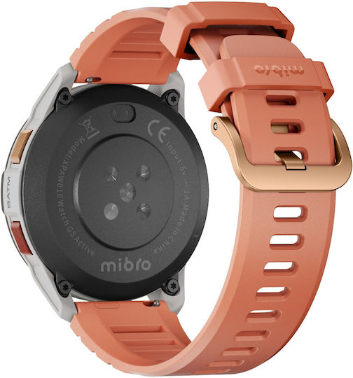 Mibro GS Active Smartwatch με Παλμογράφο (Χρυσό)