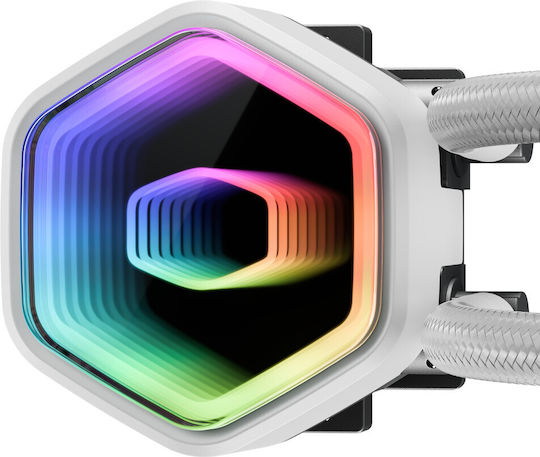 CoolerMaster MasterLiquid 240 Core II Water Cooling AIO CPU With 2 Fans 120mm And ARGB Lighting White