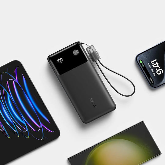 Anker Powercore 20000mAh 30W with USB-A Port and 2 USB-C Ports Power Delivery Black