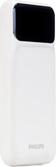 Philips DLP1922 Power Bank 10000mAh с USB-A порт и USB-C порт Бял
