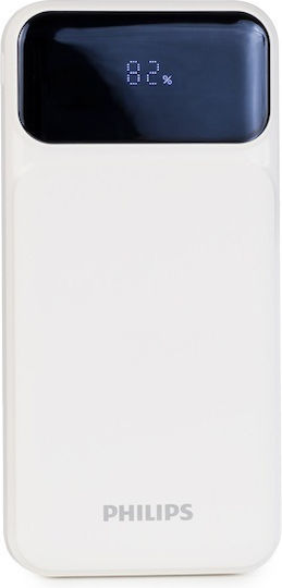Philips DLP1922 Power Bank 10000mAh с USB-A порт и USB-C порт Бял