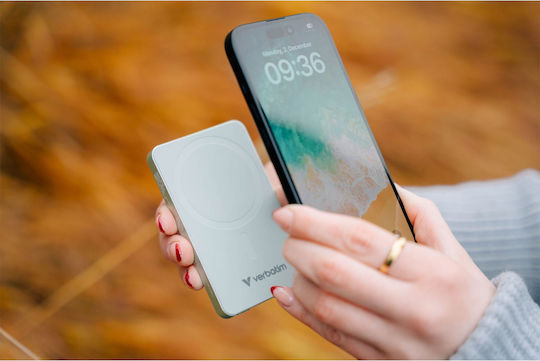 Verbatim Charge 'n' Go MagSafe Power Bank 10000mAh 20W με Θύρα USB-C Power Delivery Πράσινο