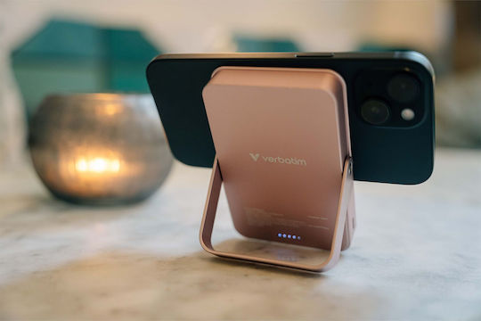 Verbatim Charge ‘n’ Go MagSafe Power Bank 10000mAh 15W με Θύρα USB-C Ροζ