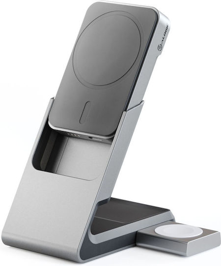 Alogic Matrix+ MagSafe Power Bank 5000mAh Γκρι