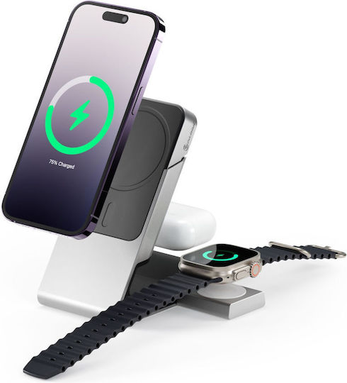 Alogic Matrix+ MagSafe Power Bank 5000mAh Γκρι