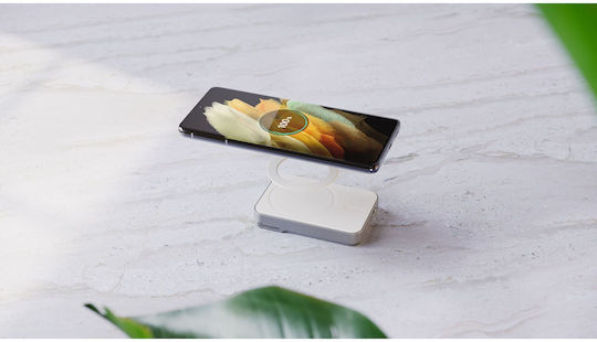 Alogic Matrix Universal MagSafe Power Bank 5000mAh με Θύρα USB-C Λευκό