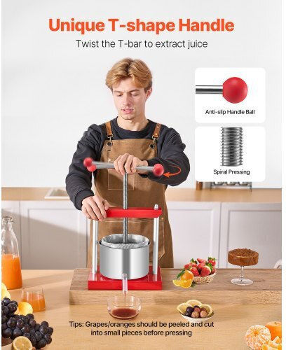 Vevor GJYZJTMBXG3L4YRM6V0 Grape Press Handbuch 3Es