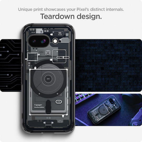 Spigen Ultra Hybrid (MagFit) Задна корица Силикон / Пластмаса 2мм Zero One (Google Pixel 9a)