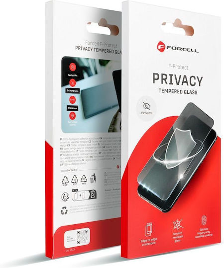 Privacy Tempered Glass Black (iPhone 15 Pro)