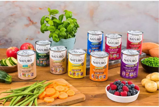Naturo DOG Hrană Umedă pentru Câini Seniori în Conservă cu Curcan și Pui fără Cereale & Gluten 390gr