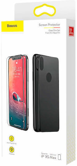 Baseus Glass Film Set Закалено стъкло за цялото лице (iPhone 11 Pro Max)