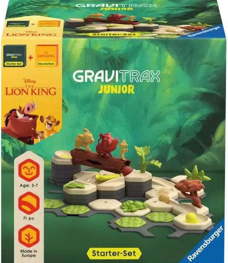 Ravensburger Junior Starter-set Lion King Образователна Игра Инженеринг Gravitrax за 3-7 Години
