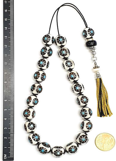 Roloi Komboloi Ebony Worry Beads Multicolour 32cm