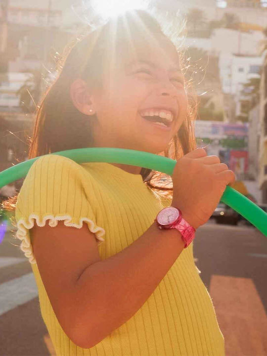 FlikFlak Kids Analog Watch with Rubber/Plastic Strap Pink