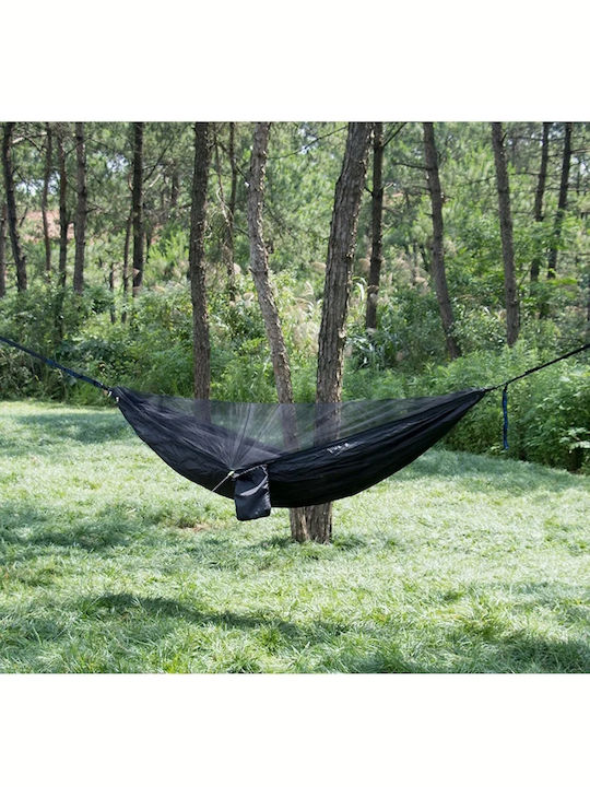 Kepeak Hängematte Doppelter Stoff Schwarz 260x140cm