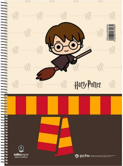 Harry Potter Spiral Heft Geregelt B5 60 Blätter 2 Themen 1Stück