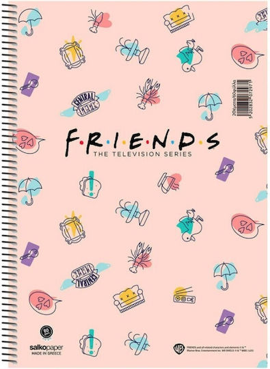 Salko Paper Spiral Notebook Ruled B5 90 Sheets 3 Subjects 1pcs