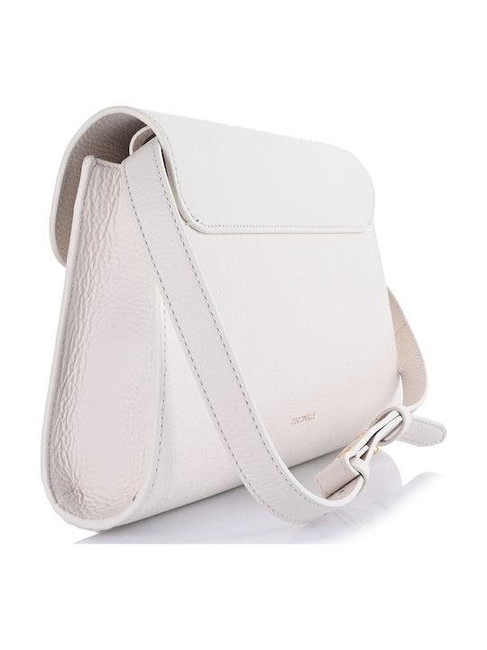 Leather Women's Bag Crossbody Ecru