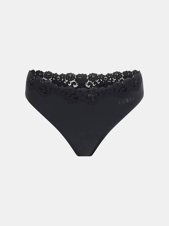 Γυναικείο Slip με Δαντέλα Black