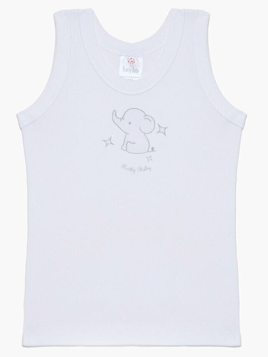 Pretty Baby Kids' Set Brief with Undershirt White 2pcs