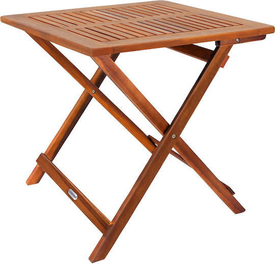 Masă Pentru Spații Exterioare Mici Din Salcâm Pliabil 70x70x73cm