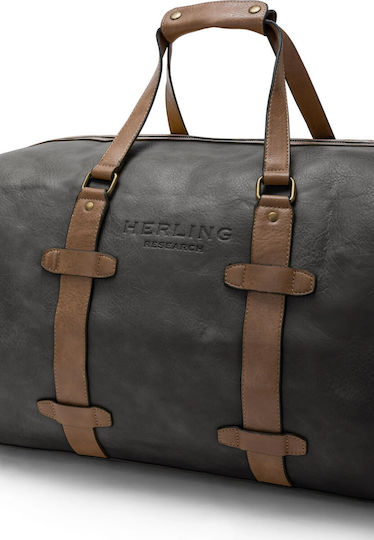 Herling Research Sack Voyage Gray made of Artificial Leather