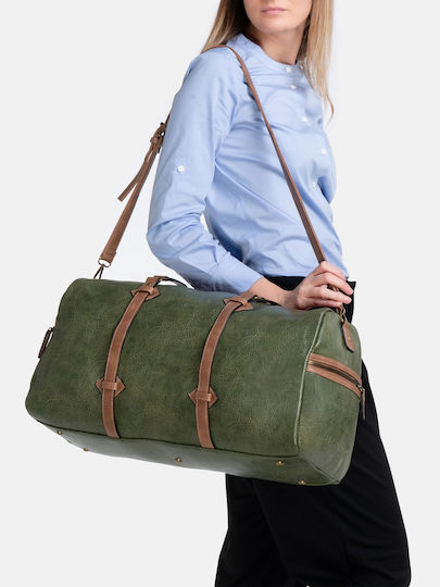 Herling Research Sack Voyage Green made of Artificial Leather
