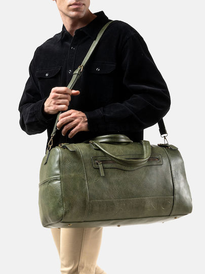 Herling Research Sack Voyage Green made of Artificial Leather