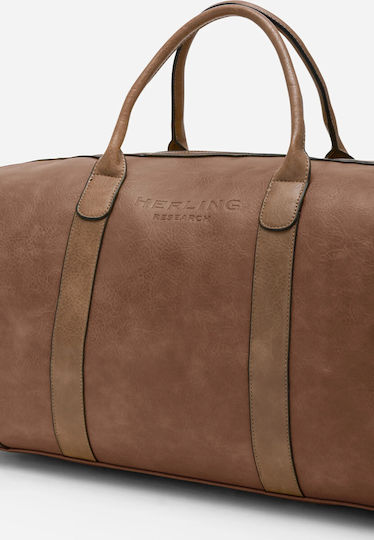 Herling Research Sack Voyage Brown made of Artificial Leather
