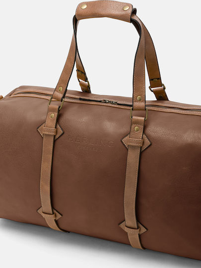 Herling Research Sack Voyage Brown made of Artificial Leather