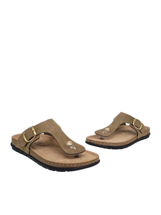 Women's Flat Sandals Flatforms in Green Color