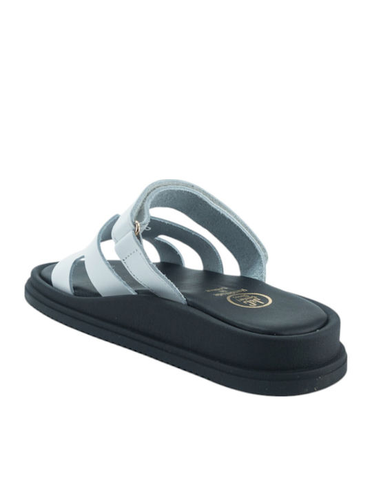 Flache Sandalen für Damen in Weiß Farbe