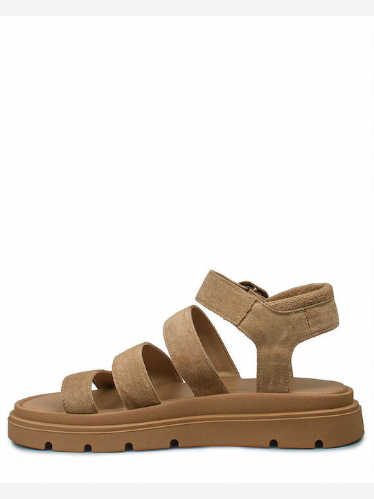 Γυναικεία Σανδάλια Flatforms Μπεζ