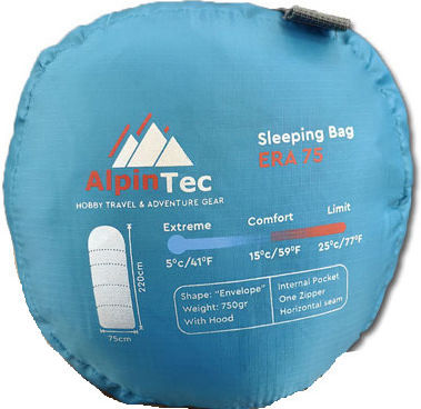 AlpinPro Sleeping Bag Single Era 75 Ciel