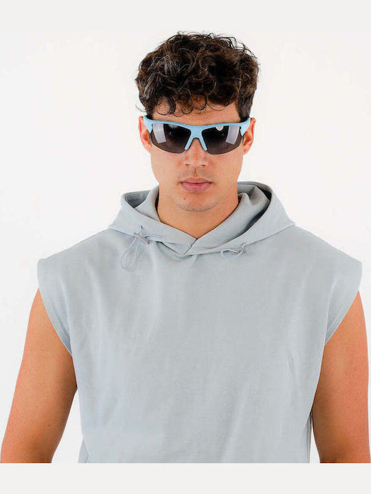Red Raven Unisex Γυαλιά Ηλίου με Μπλε Κοκκάλινο Σκελετό 48953119113550