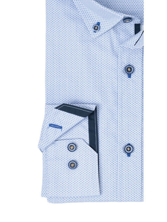 Μακρυμάνικo Πουκάμισο σε Κανονική Γραμμή Light Blue