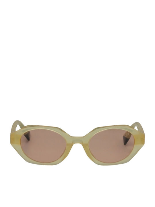 Etnia Barcelona Sunglasses Κίτρινα with Acetate Frame & Brown Lens