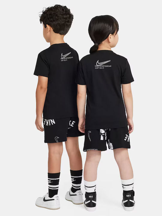Kids' Set with Shorts Summer 2pcs Black