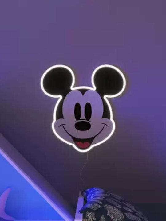 Yellowpop Disney Mickey Gesicht Wandlampe mit Aufdruck
