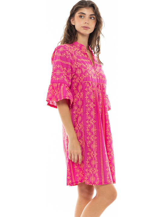 Pink Label Women's Mini Caftan Beachwear Pink