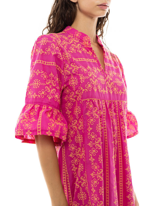 Pink Label Women's Mini Caftan Beachwear Pink