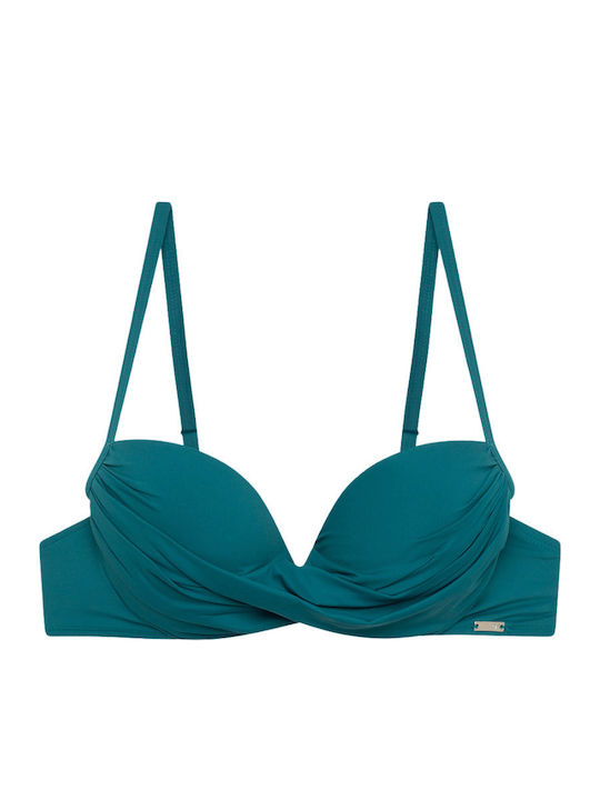 Topuri De Bikini Sutien Cupe D Cu Burete Petrol