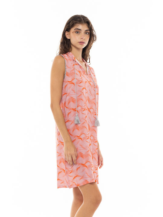 Pink Label Καφτάνι Παραλίας Orange