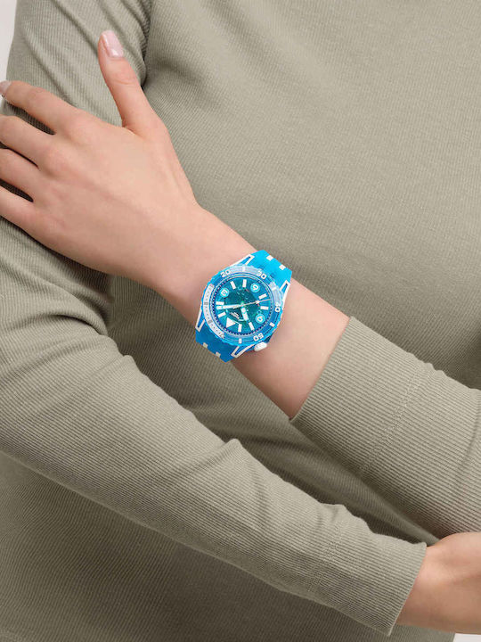 Swatch Swatch Women's Watch with Blue Rubber Strap