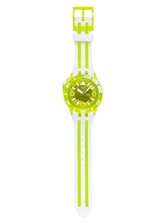 Swatch Swatch Women's Watch with White Rubber Strap