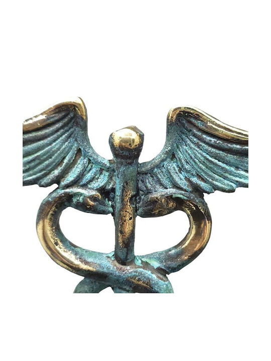 Bronze Statue of Rod of Asclepius