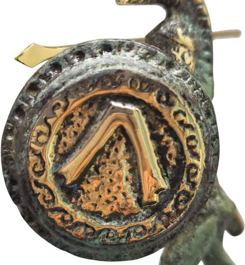 Bronzestatue von Leonidas